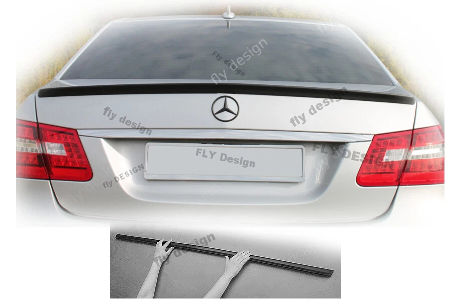 Spoiler Posteriore Adatto A per Mercedes Benz W212 Classe Argento Brillante Coda - Immagine 2 di 4