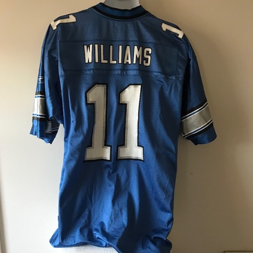 NFL Reebok Detroit Lions Roy Williams #11 Football Jersey Blue Size L - Picture 4 of 9