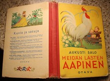 Aukusti SALO Meidän Loaden AAPINEN Otava Primer Finland 1938 Rudolf Koivu
