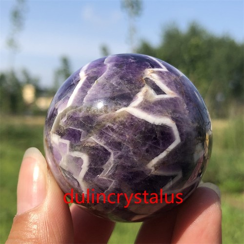 45 mm bola de amatista de sueño natural tallada cristal de cuarzo esfera gema reiki -1 pieza - Imagen 23 de 23