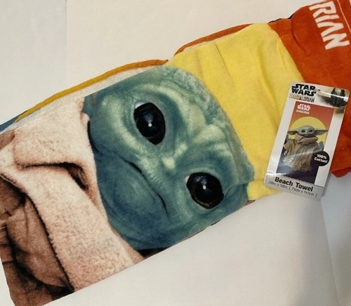 2020 DISNEY'S STAR WARS SERIE "DER MANDALORIAN" BABY YODA STRANDHANDTUCH - Bild 3 von 3