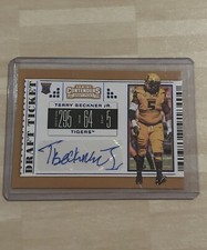 2019 Panini Contenders Draft Picks - College Ticket #207 Terry Beckner Jr. (AU,