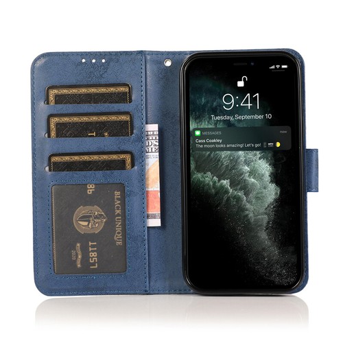 Funda tipo billetera extraíble de cuero con tapa para iPhone 16e/15/14/13/12/11 XR SE 8 - Imagen 21 de 38