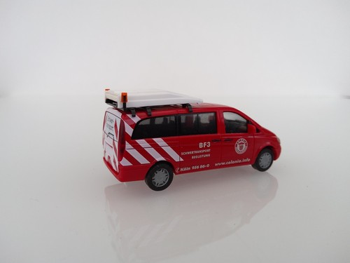 HERPA 1:87 HO Mercedes Benz Vito BF3 Schwertransport Begleitfahrzeug COLONIA - Bild 6 von 11