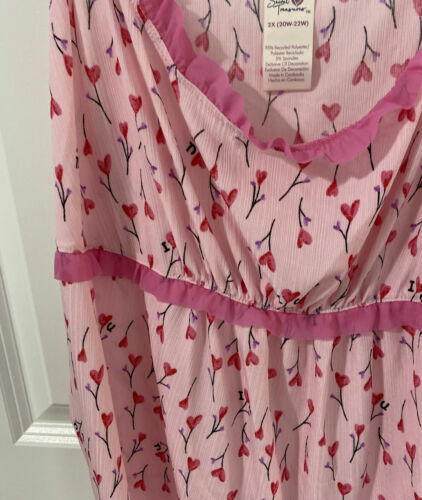 Women's 2-Piece Pink Cami Shorts Pajama Set Size 2X (20W-22W) - Picture 3 of 7