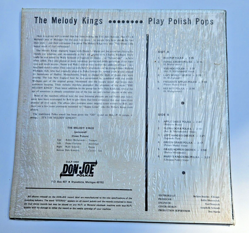 60s THE MELODY KINGS Play Polish Pops LP Don Joe 1004 POLKA - Bild 2 von 5