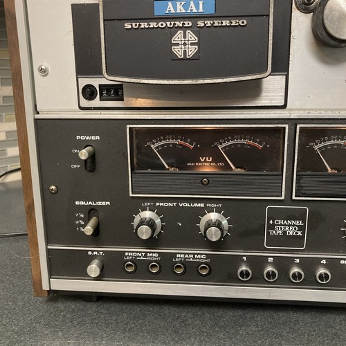 Vintage AKAI 1800D-SS Reel to Reel Audio Stereo Tape Deck Machine Parts / Repair - Picture 4 of 19