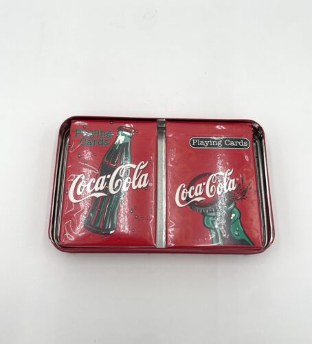 Coca Cola Coke Sammlerdose mit 2 Decks Fahrrad Spielkarten versiegelt - Bild 2 von 3