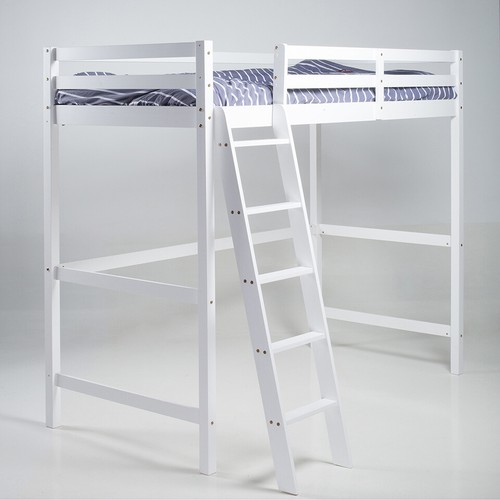 Wooden Frame Cabin Bed High Sleeper Bunk Children Kids Ladder Bedframe Tall Beds - Picture 8 of 12