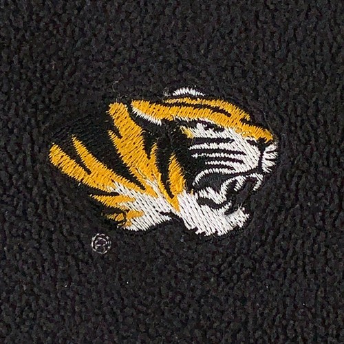 Missouri Tigers Columbia Men's Size Large Black Fleece Full Zip Jacket - Picture 2 of 12