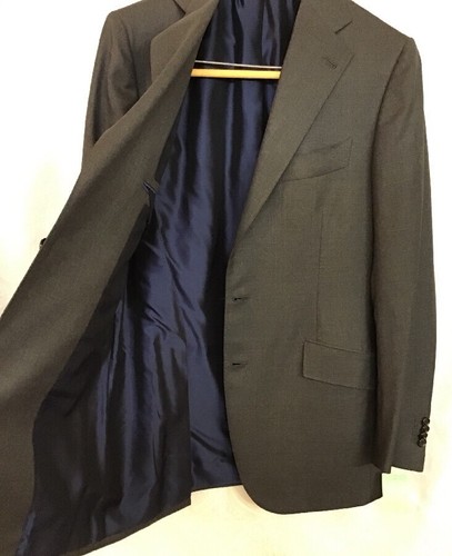 Cesare Attolini Jacket Dark Gray Wool 150 Two Button Single Breasted Size 38 - Picture 9 of 10