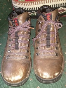 Timberland-Brown-Leather-Hiking-Boots-Men-039-s-Size-10
