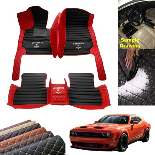 Custom For Dodge Car Floor Mats All Models Luxury Waterproof Car Rugs FloorLiner - Imagen 3 de 33