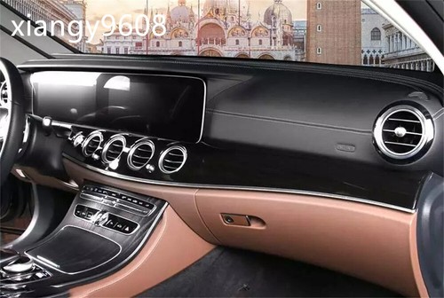 Tapicería de tablero de consola central negra brillante para Mercedes Benz Clase E W213 2016-23 - Imagen 7 de 13