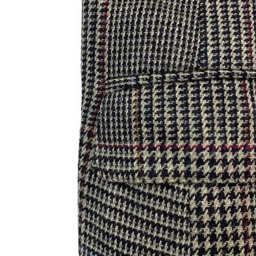Polo Ralph Lauren Para Hombre 42 Gris Suave Tejido Glen Plaid Tweed - Imagen 6 de 12