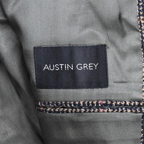 Vtg Austin Grey 40R Nailshead Tweed Wool USA Made Mens Blazer Jacket Sport Coat - Picture 4 of 12