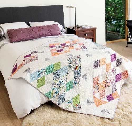 OOP Quill gratitude Aboriginal spots Lilac by Valori Wells , Cotton Fabric - Picture 2 of 2