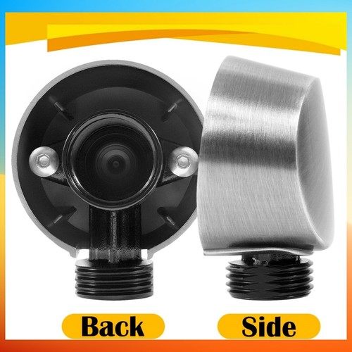 Round Drop Ell Handheld Shower Wall Connector For Moen A725BN - Brushed Nickel - Picture 7 of 8