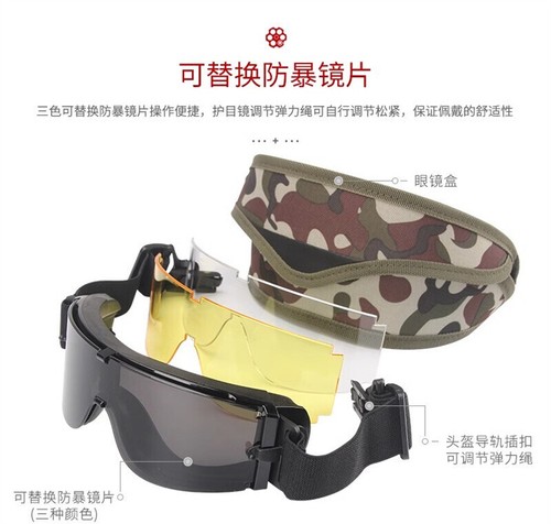 MICH Riot Helme Gasmasken Brille Outdoor Feldkampf Taktischer Helm Anzug - Bild 13 von 28