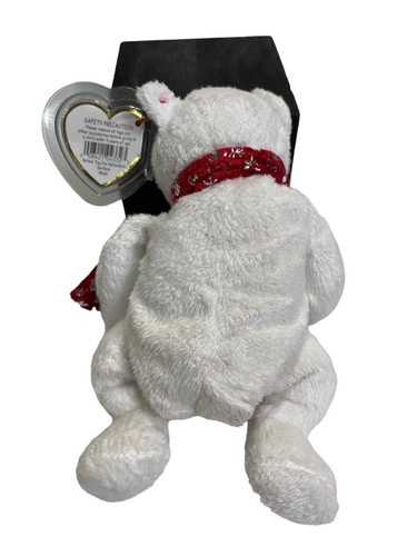 Ty Beanie Baby 2000  Christmas White Teddy Bear Snow girl Roxie Reinder Lot of 3 - Picture 3 of 8