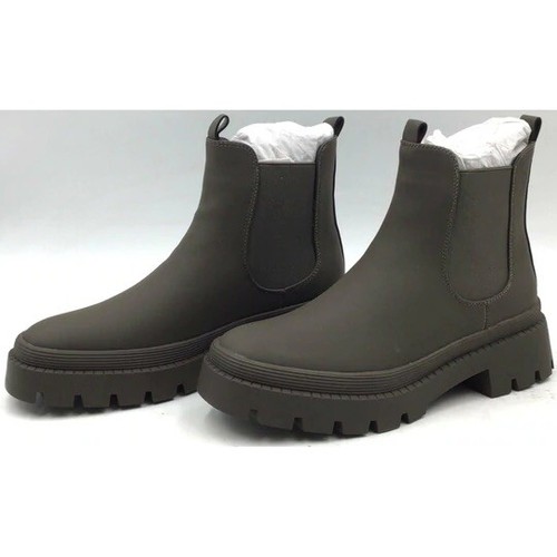 EETTARO Women's Low Heel Chelsea Boots Round Toe Elastic Ankle Boots SZ-9 - Picture 4 of 5