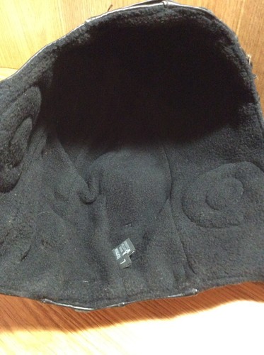 WOLFTRAX Large Black Leather Motorcycle Bomber Hat Adjustable Straps USA! EUC - Picture 7 of 10