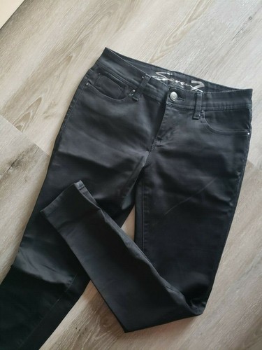 Women sz 28 studded rhinestone black embellished pocket skinny jeans (see notes) - Picture 6 of 9