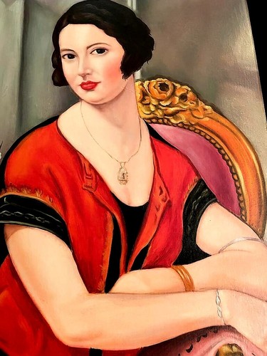 Gerda Wegener handmade Oil Painting on canvas, signed, 40cm x 60 cm - 第 2/12 張圖片