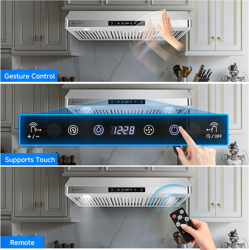 under Cabinet Range Hood 36 Inch, 750CFM Stainless Steel Kitchen Stove Vent Hood - Bild 5 von 9