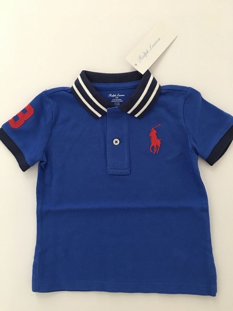 cotton mesh graphic polo
