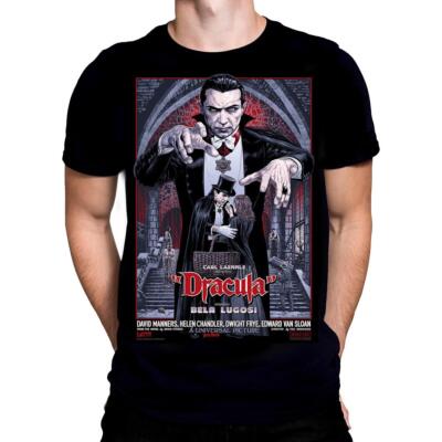 Halloween Dracula T-Shirt - Bela Lugosi Plakat - GRÖSSE S - 5XL