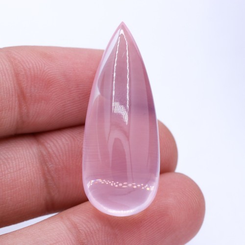 38x15 MM Natürlich Rose Quarz Glatt Poliert Briolette Tropfen Lose Edelstein