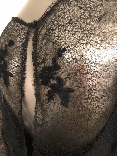 Neu mit Etikett ABS by Allen Schwartz schwarz Spitze 3/4 Ärmel Kleid Größe 10 SIEHE BESCHREIBUNG - Bild 7 von 12