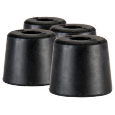 Four Pack Penn Elcom 9105 Rubber Cabinet Foot 1" Dia. x 0.85" H Heavy-duty