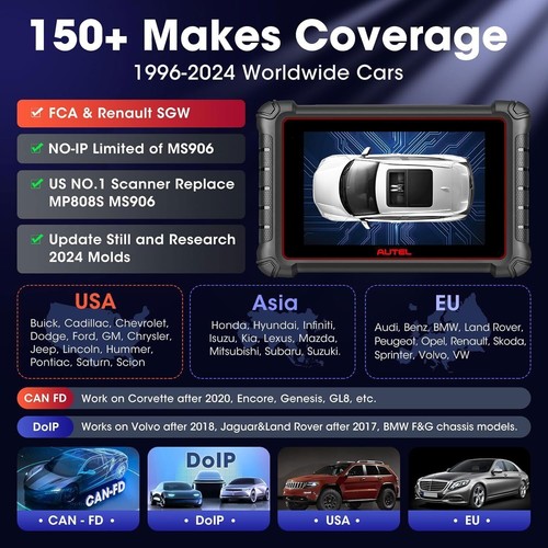 Autel MaxiPRO MP900E OBD2 Car Diagnostic Scanner Bi-Directional Scan Tool Coding - Picture 5 of 18