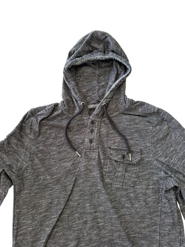 Buffalo David Button Hoodie Black Sweatshirt Men’s Size Medium Good Condition - Picture 3 of 14