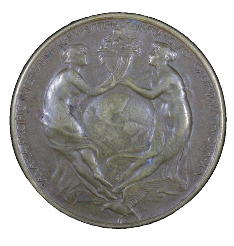 1915 Panama-Pacific International Exposition Official Medal Panama Canal HK-400