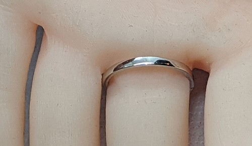 14K Weißgold Ring farblos/weiße Steine Damen/Damen Größe 8, 3,3 Gramm - Bild 7 von 16