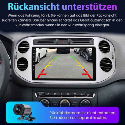 4+64G Android13 Autoradio Carplay WIFI GPS Nav SWC BT Für VW Tiguan 5N 2007-2016 - Bild 7 von 10