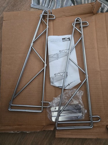 METRO Super Erecta Wall Mount 18" Chrome Shelf Support QTY 2 BRACKETS - Picture 8 of 11