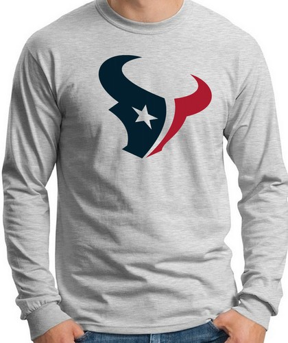 Houston Texans T-shirt. Gray, Khaki, White, Yellow. S -3X. Short & Long sleeve - Picture 9 of 10