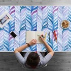 Herringbone pattern Desk Mat Top Pad Large for Laptop Mouse 120x60