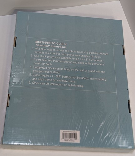 RETRO Photo Clock in Frame - Analog - Wall Mount or Self Standing, NIB, NRFB - Picture 5 of 8