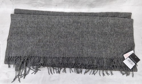 TOPSHOP Ladies Grey Plain Polyester One Size Soft Touch Scarf Wrap 74" x 25" - Picture 6 of 6