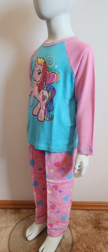 My Little Pony Girls Blue Pink Printed Cotton Flannel Pyjama Set Size 4 NOS 2007 - Picture 5 of 8