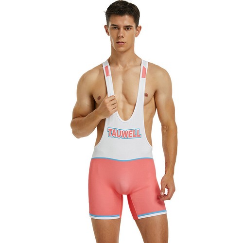 Men's One-Piece Vest Sports Cycling Weightlifting Wear Running Lingerie Bodysuit - Picture 9 of 12