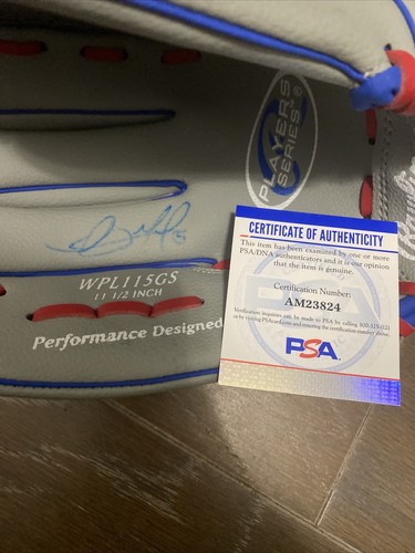 Christopher Morel Signed Baseball Glove PSA DNA Certed Chicago Cubs Rawlings - Picture 6 of 7