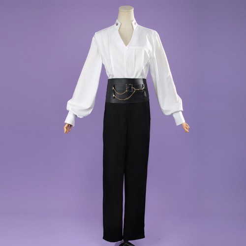 Halloween Love and Deepspace Cosplay Costume Qiyu Party Shirt Pants Belt Outfits