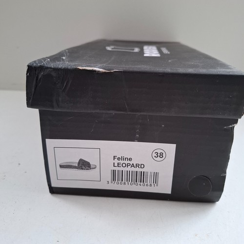 Scarpe mules RODIER in pelle con stampa leopardata felina taglia 38/6 - nuove - Foto 8 di 8