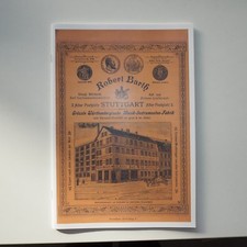 Company catalogue - Robert Barth Stuttgart around 1900 - reprint